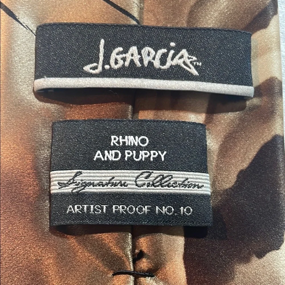 J. Garcia Rhino & Puppy Collection #10 Silk Tie Signature Collection